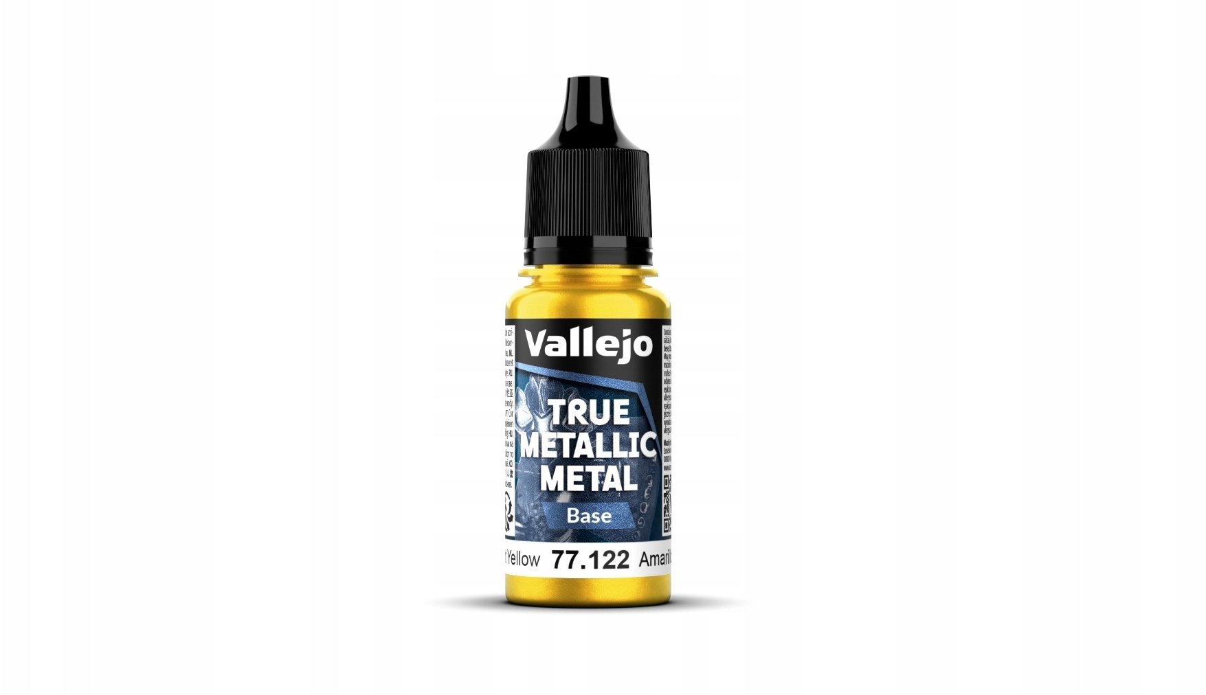 Vallejo Vallejo: 77.122 - True Metallic Metal - Base - Radiant Yellow (18 ml)