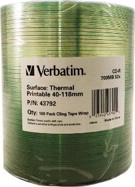 Verbatim CD-R 700 MB 52x 100 sztuk (43792)