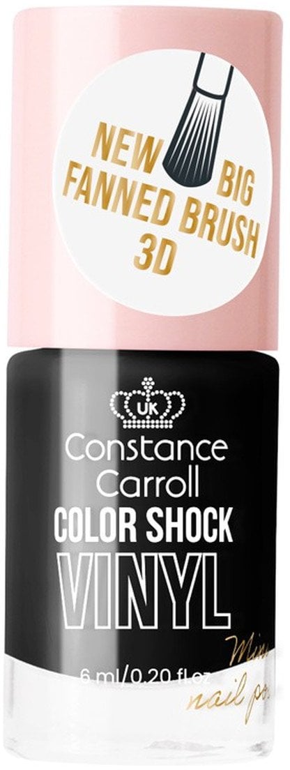 Constance Carroll Color Shock Lakier do paznokci z winylem Mini 6ml Black Night (30)