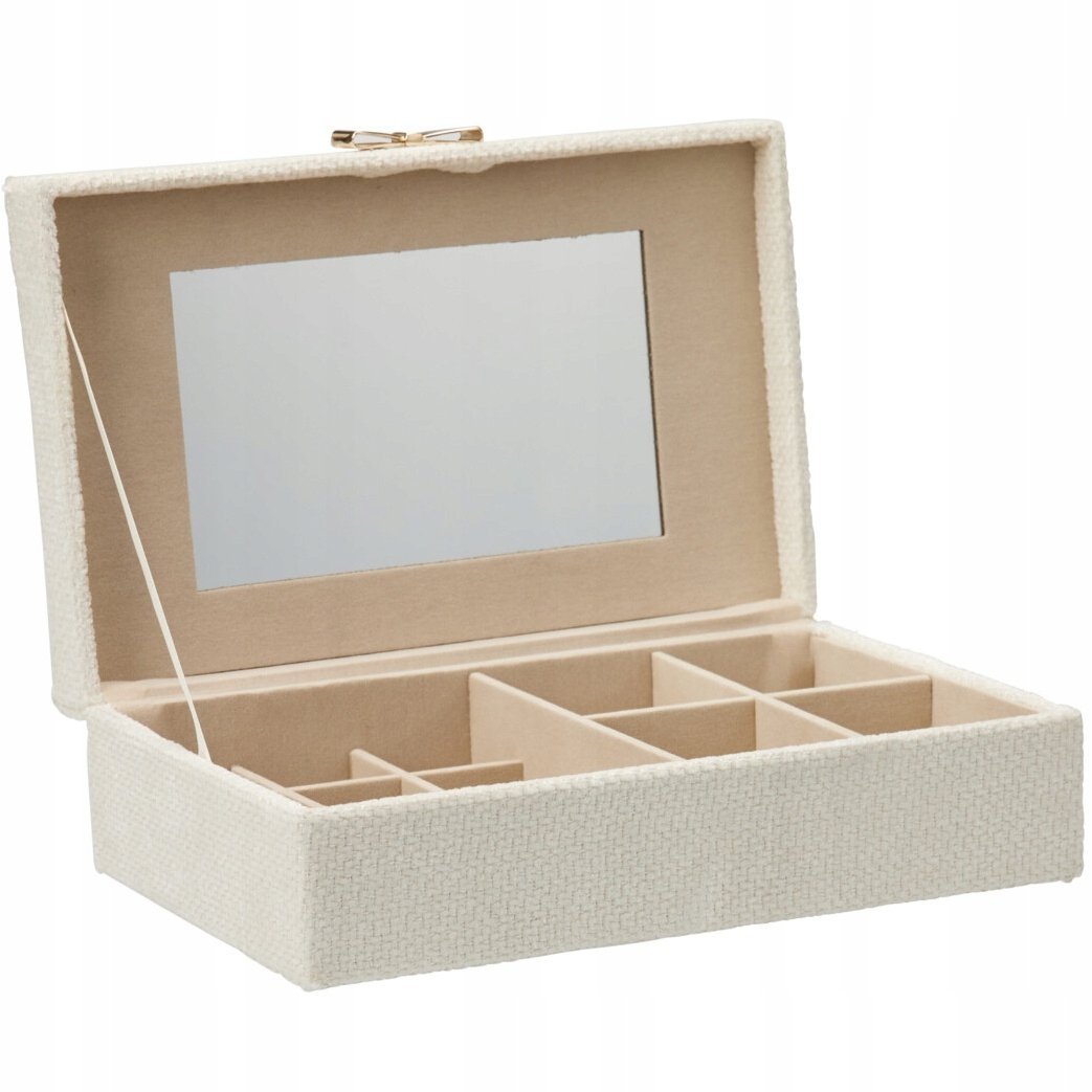 Home Styling Collection Szkatułka na biżuterię z kokardą, 25 x 7,5 x 15,5 cm