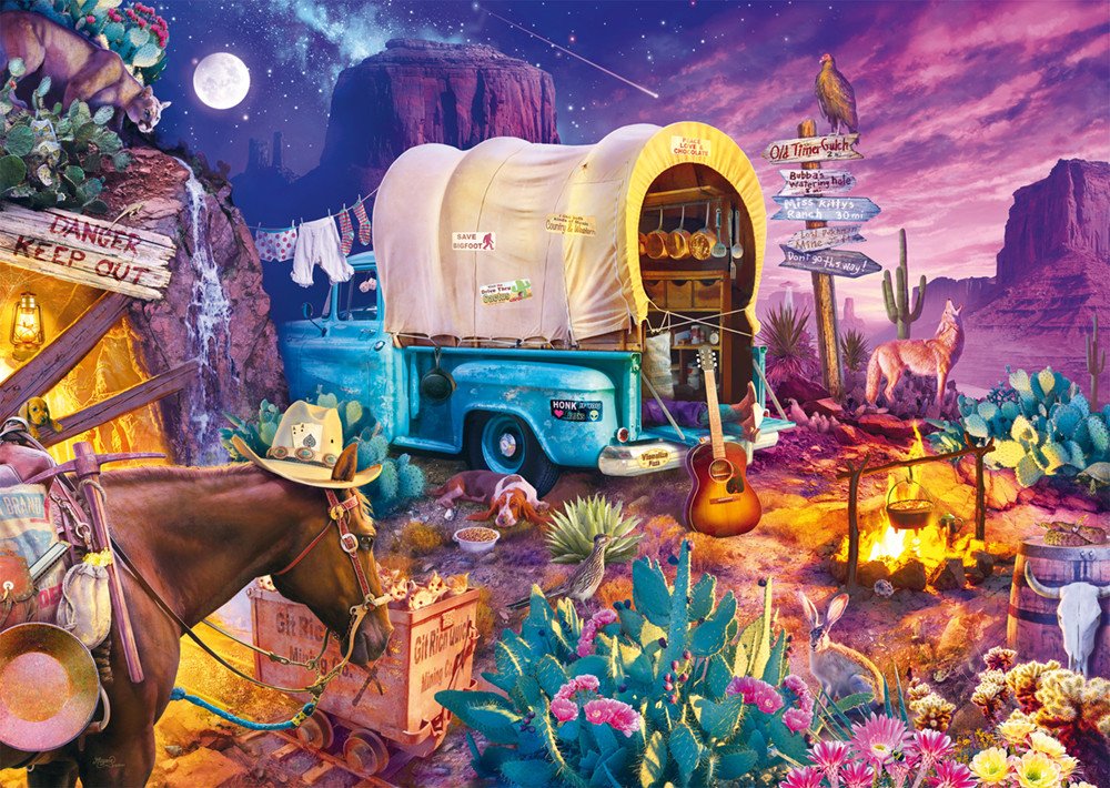 Puzzle PQ 1000 Jeff Haynie Biwak na Dzikim...