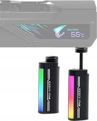 Czarna Podpórka Uchwyt Wspornik pod karte graficzną GPU EZDIY-FAB ARGB