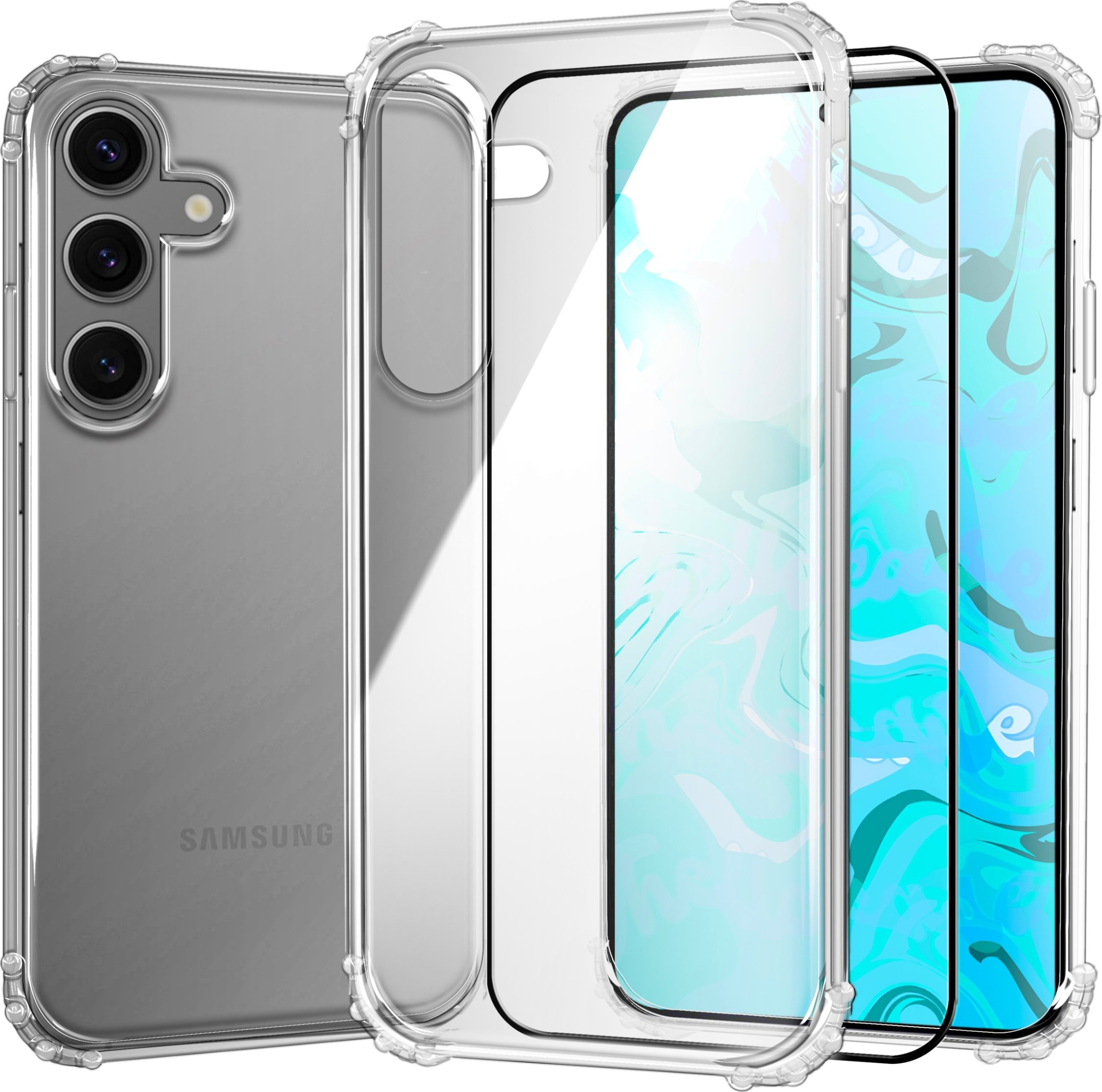Hello Case ETUI PANCERNE DO SAMSUNG GALAXY S24 | CASE SILIKON GUMOWE ANTI SHOCK SZKŁO