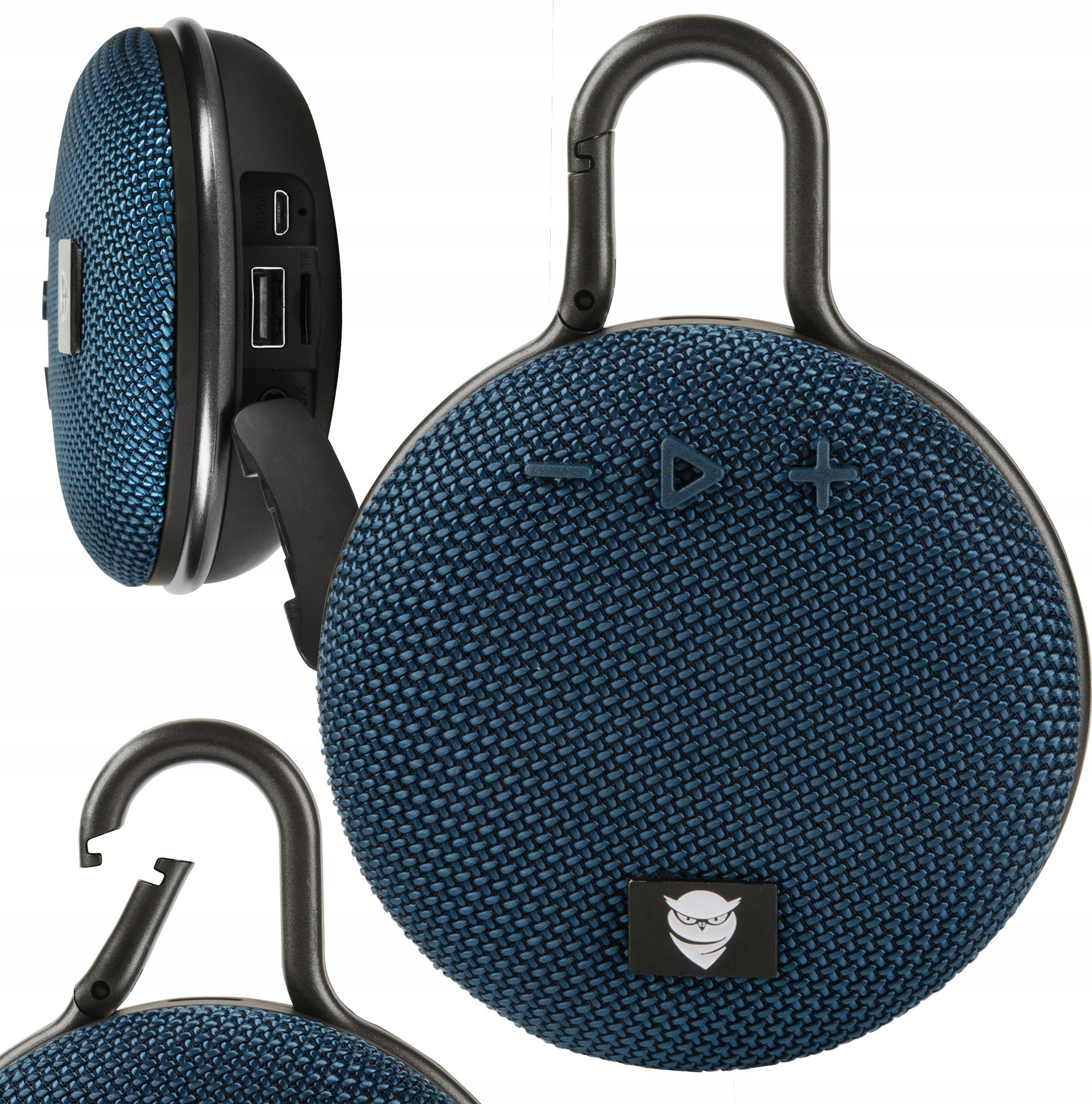 GŁOŚNIK BLUETOOTH MAŁY OKRĄGŁY TG112 NIEBIESKI