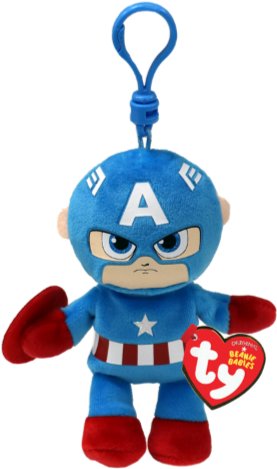 Figurka TY Beanie Babies Marvel - Kapitan America 8,5 cm
