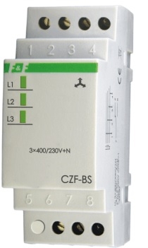 F&F Przekaźnik zaniku i asymetrii faz 10A 1P 4sek 55V CZF-BS