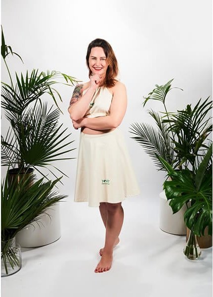 Yeye Strój na saunę dla saunamistrzyni w 100% bawełna EM