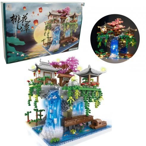 Coil klocki konstrukcyjne zestaw ogród zen japoński domek na drzewie 2705 el. elementów