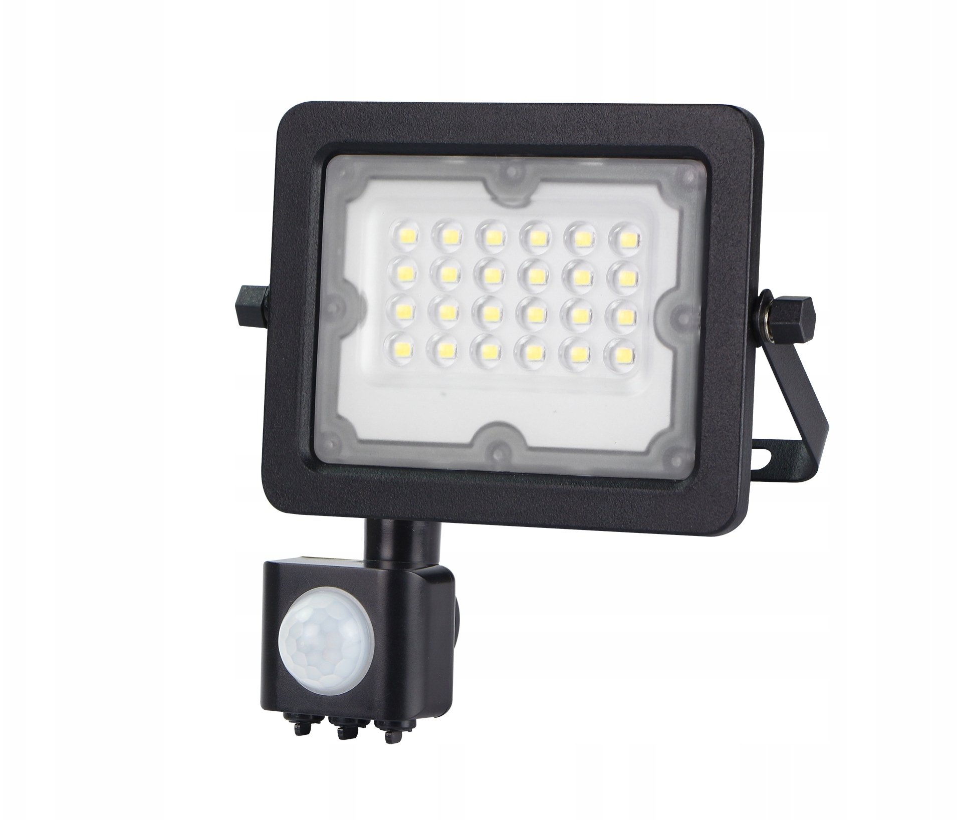 Naświetlacz Lumax Naświetlacz LED GALAXI 20W 2200lm 4000K IP65 czarny z czujnikiem LFL220S