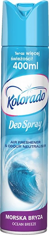 Kolorado Deo Spray - Odświeżacz powietrza w spray'u, 400 ml - Ocean breeze