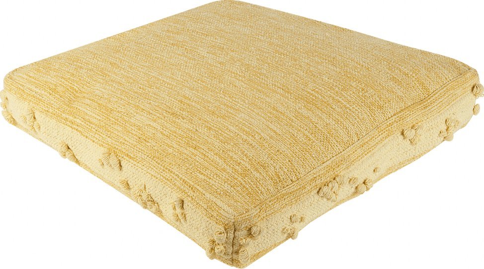 Zdjęcia - Puf / sofa Beliani Poduszka podłogowa bawełniana 60 x 60 x 12 cm żółta CLONE 