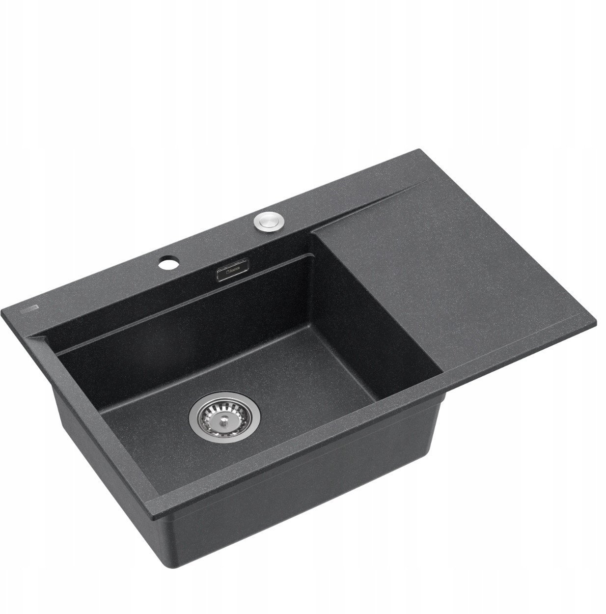 Zlewozmywak GraniteQ JOSH 111 GraniteQ zlewozmywak 1-komorowy z/o (780x500x215) black diamond + syfo...