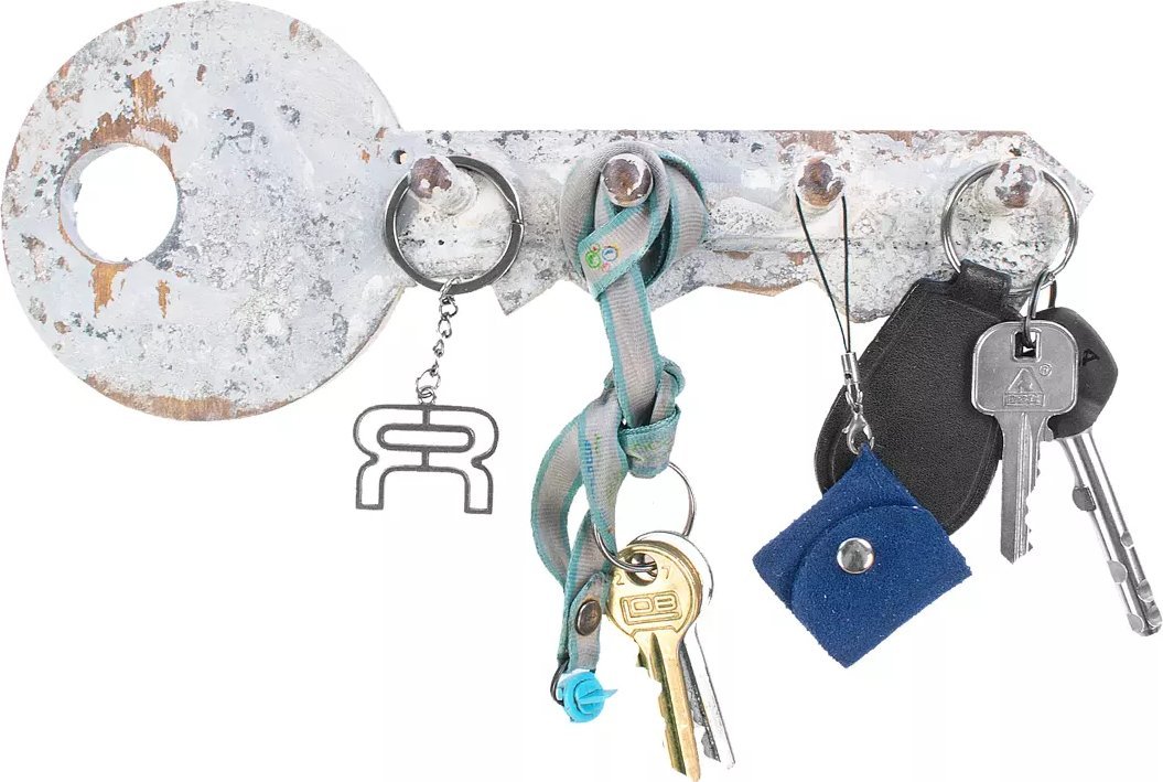 Snowsport Wieszak Klucz Biały z 4 Haczykami na klucze