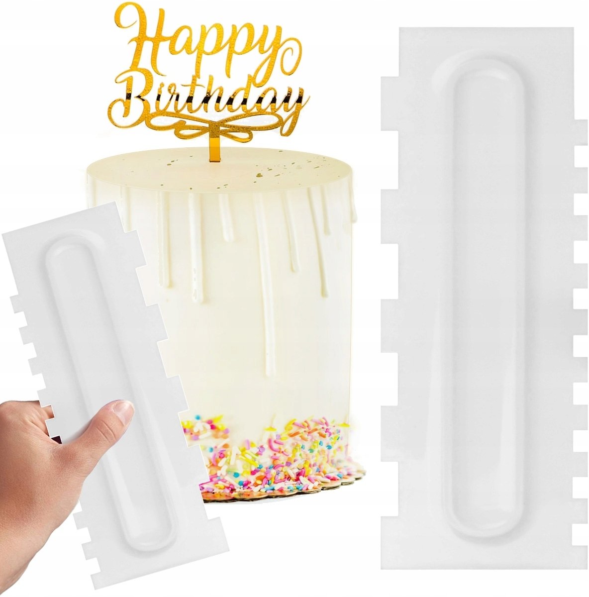 Brunbeste Szpatułka cukiernicza do tortu ciasta kremu lukru szpatuła 22.5x7.5cm BRUNBESTE BB-3326