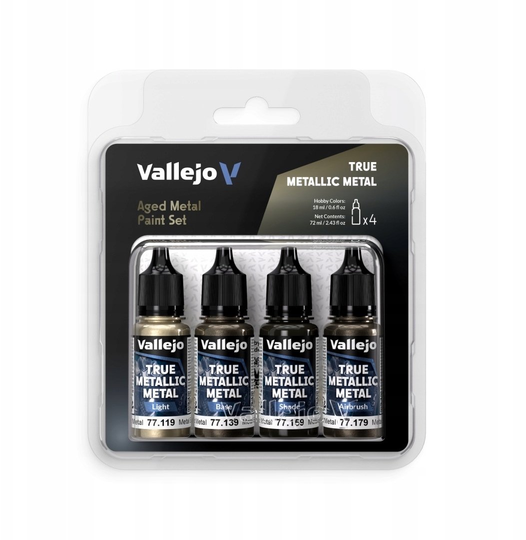 Vallejo True Metallic Metal Aged Metal Paint Set (2028522)