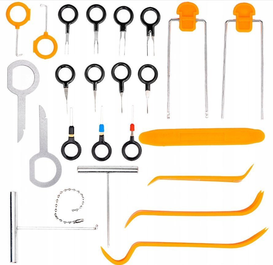 Falon-Tech ZESTAW DO DEMONTAŻU WYJMOWANIA PINÓW RADIA I NAWIGACJI WYJMAKI KLUCZE VW