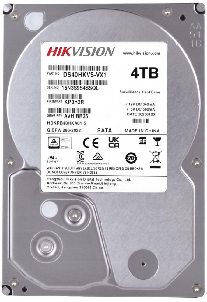 Dysk Hikvision 4TB 3,5" 5400 128MB SATA III (DS40HKVS-VX1)