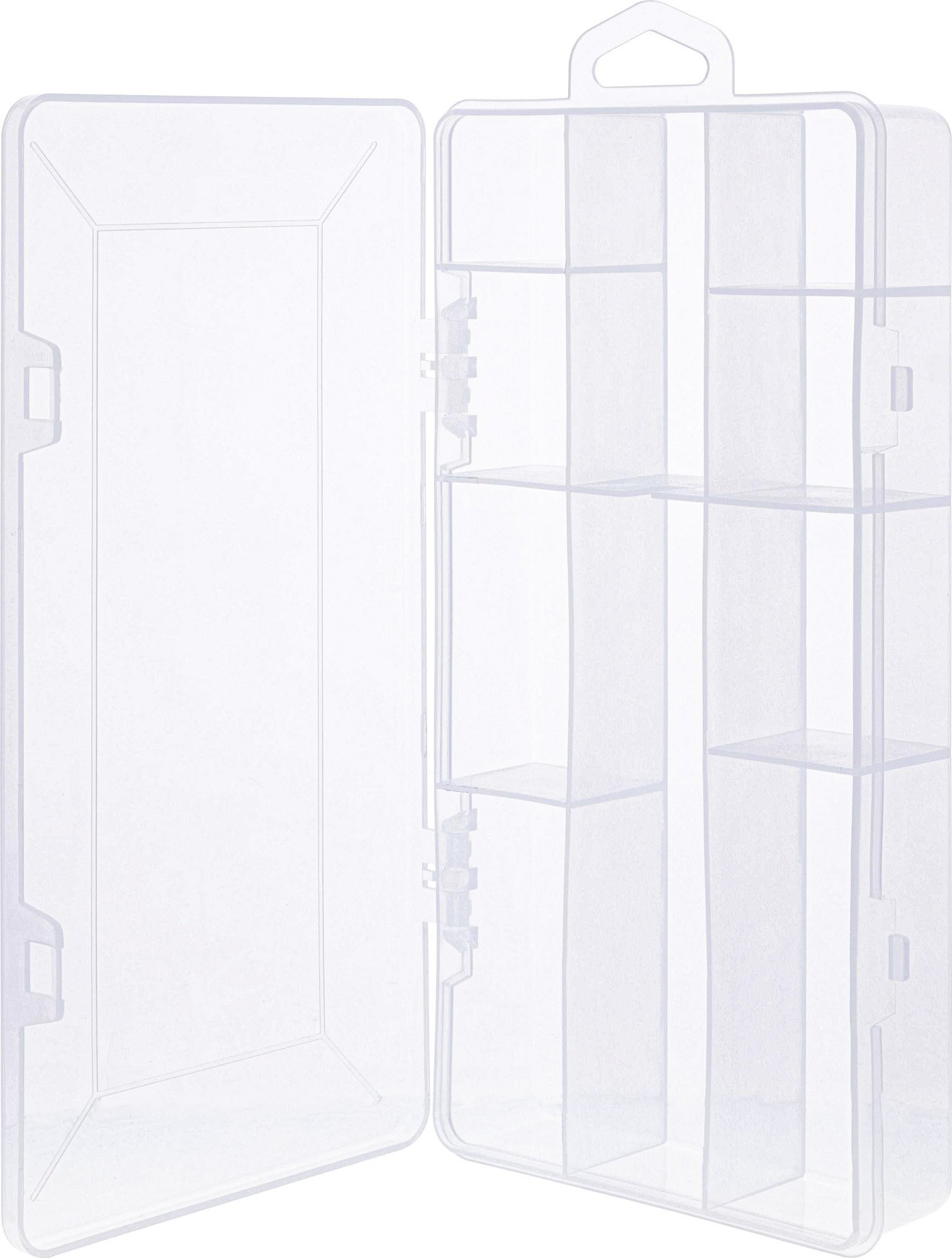 GBC InLine® Pudełko na małe elementy, 10 przegrody, Abmessungen: 206x107x33mm, przezroczysty