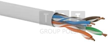 Q-Lantec Kabel U/UTP kat.6A, sieciowy, skrętka, LSOH, Dca 4x2x23 AWG, 10Gb/s, gwarancja 10 lat, szary, 500m - (KIU6ALSOH500DQ)