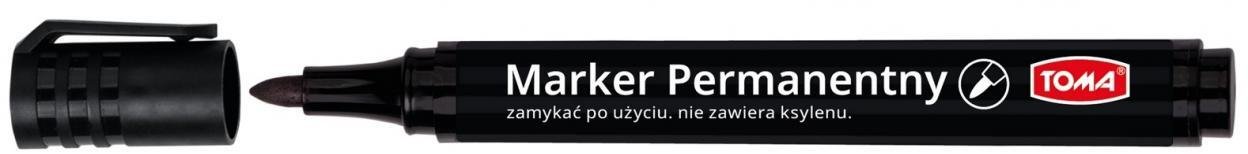 Toma Marker permanentny czarny (12szt)