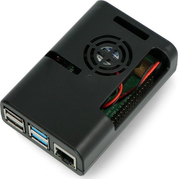 JustPi Obudowa z wentylatorem Raspberry Pi 4B (DNG-16791)