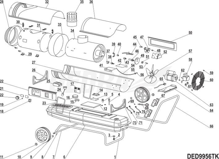 Dedra Tylna część osłony górnej