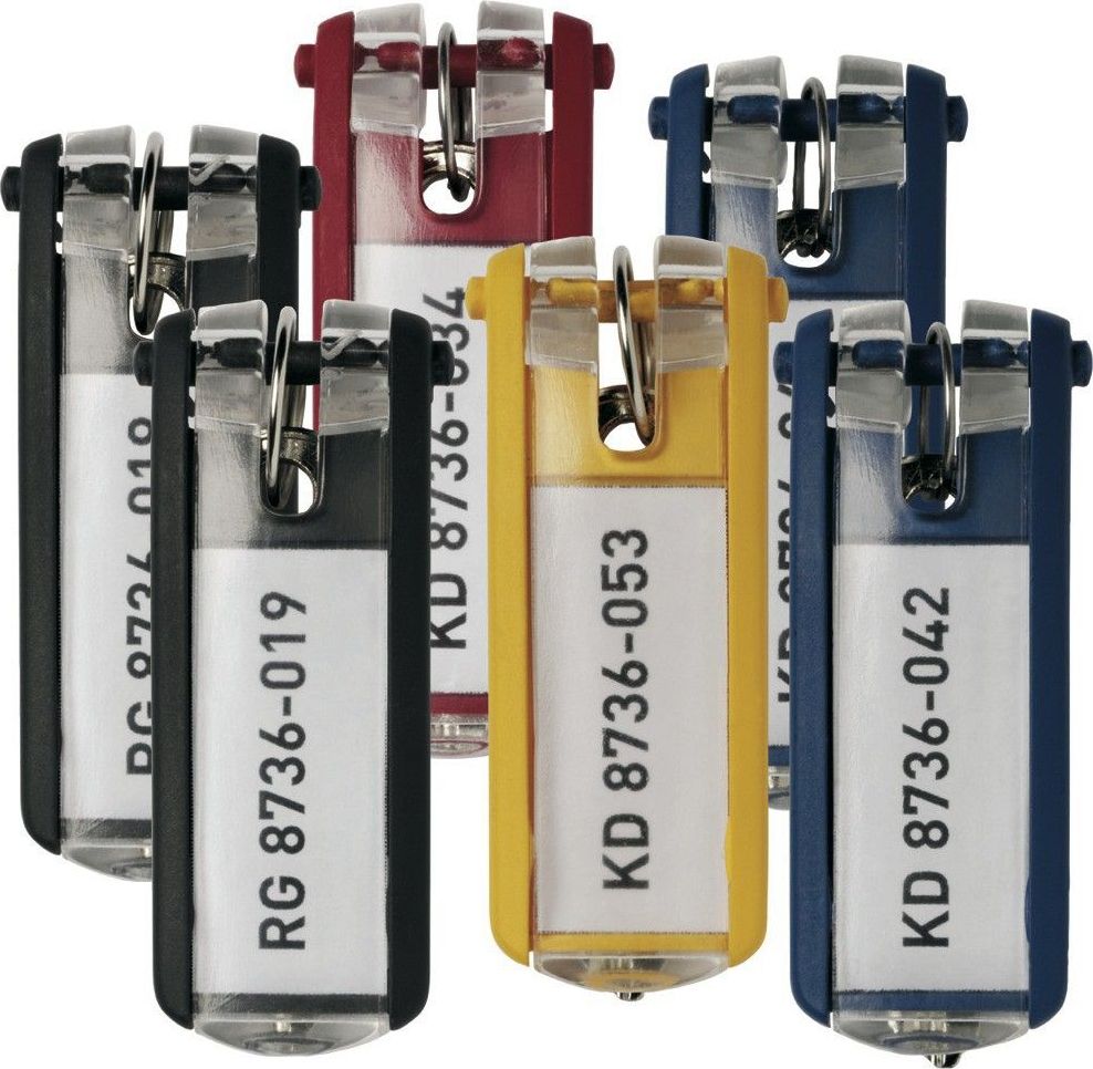 Durable Zawieszki do kluczy, mix Key Clip Durable mix-kolorów