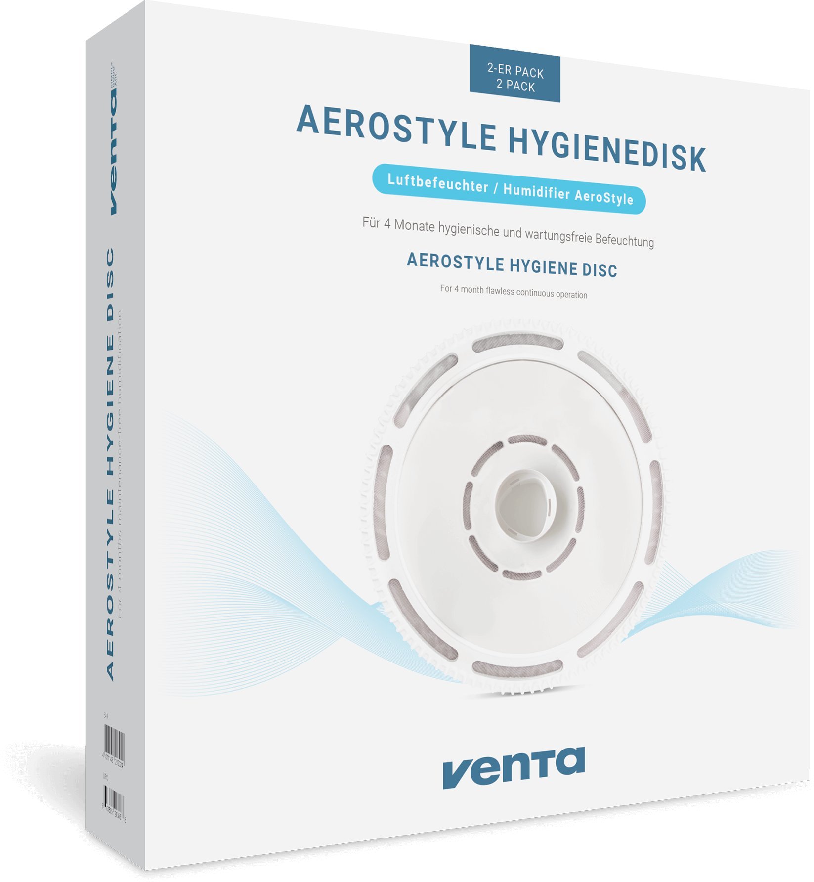 Venta Hygienedisk AeroStyle odkamienia, czyści higienicznie 2er