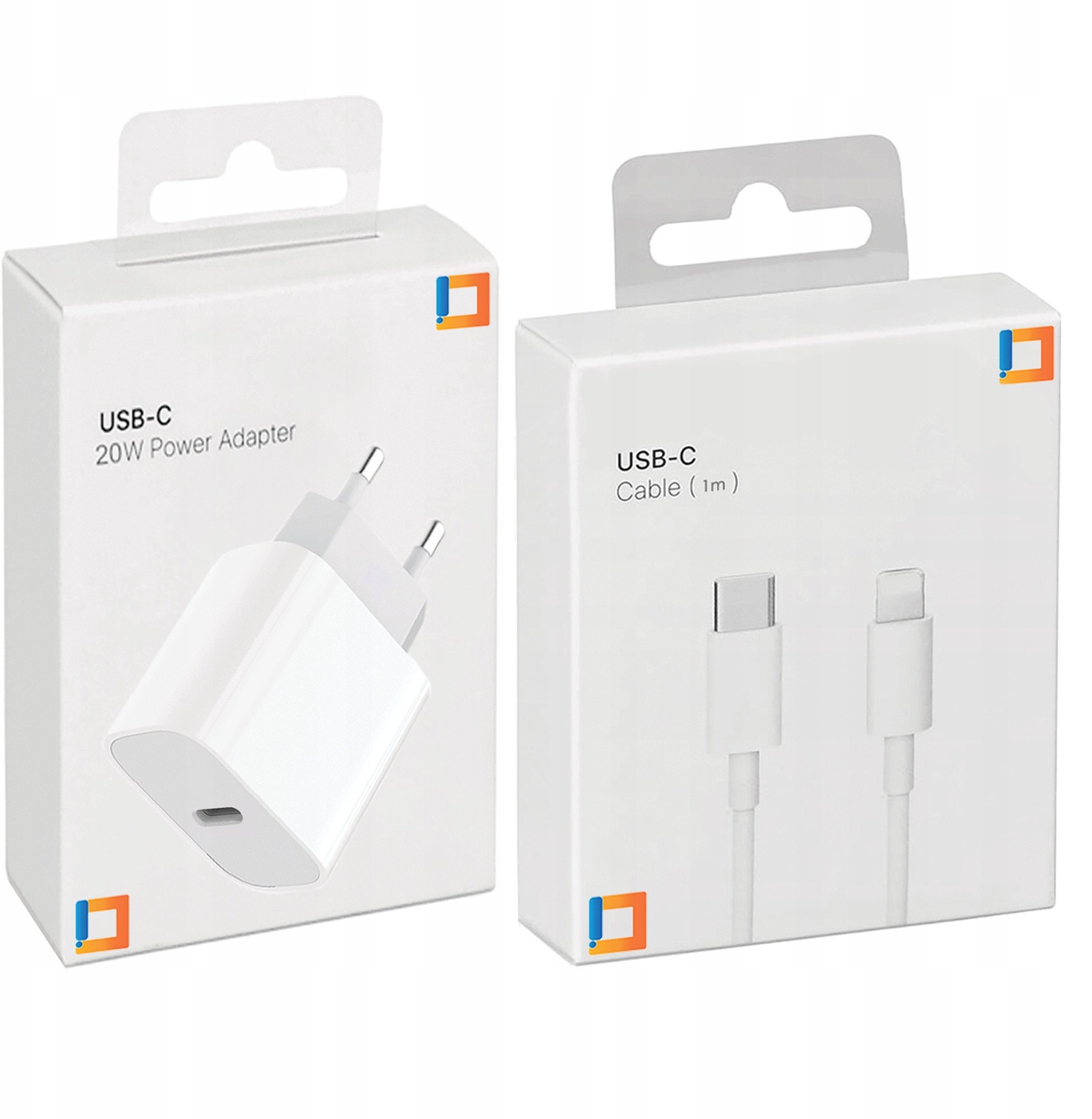 SZYBKA ŁADOWARKA KOSTKA USB-C 20W USB TYP C + KABEL DO LIGHTNING IPHONE 3M