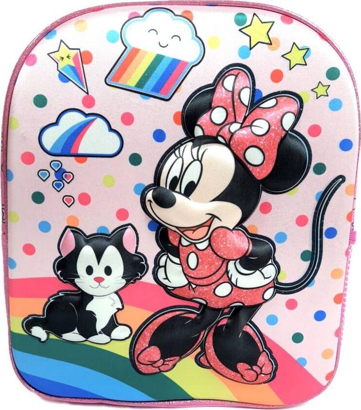 Setino Plecak przedszkolny 3D Myszka Minnie Wypukły