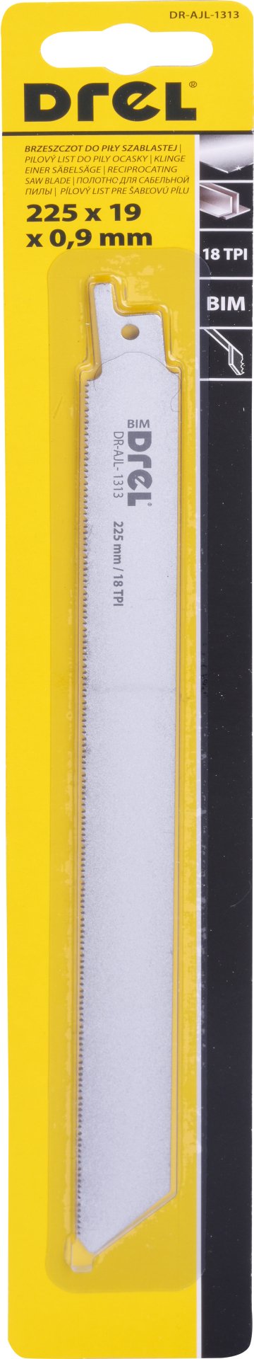 Drel DREL Brzeszczot do piły szablastej 225 mm 18TPI metal