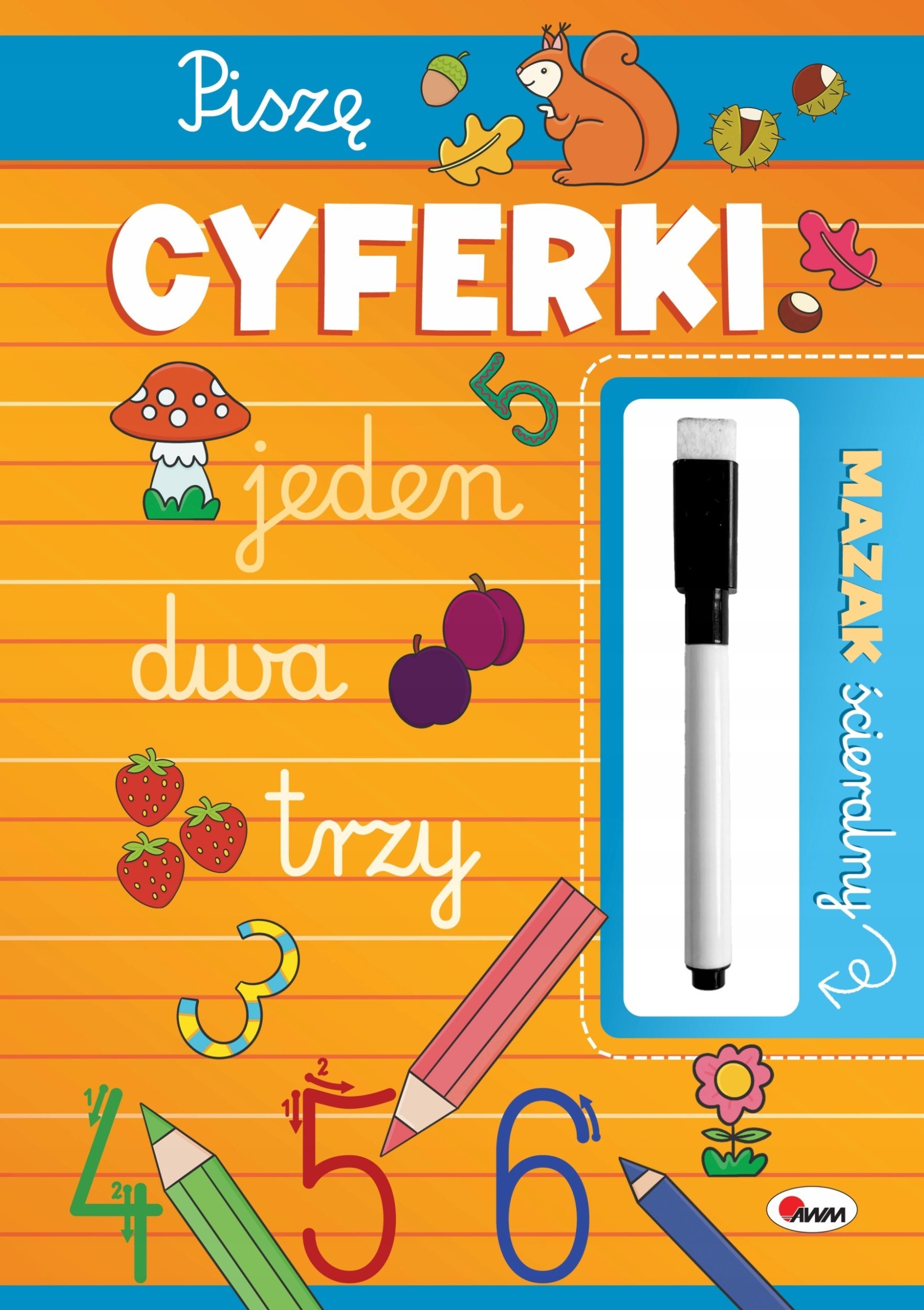 Morex Mazak ścieralny piszę cyferki 15727