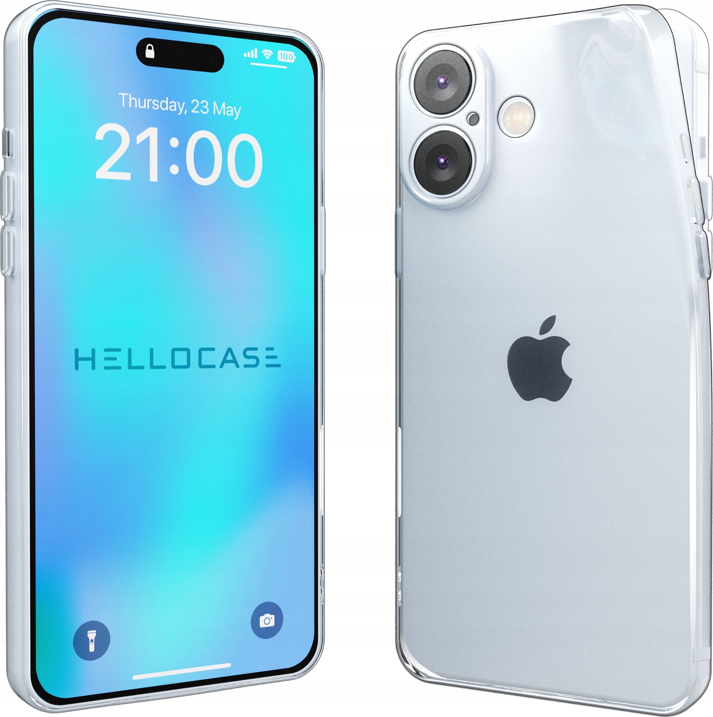 Hello Case Etui Case Obudowa Do Apple iPhone 16 Plus Bezbarwne Gumowe Silikon Ochronne