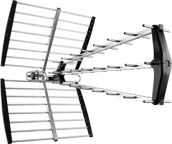 Antena RTV Estar TV Antena eSTAR T-1115 UHF Triplex LTE Juoda