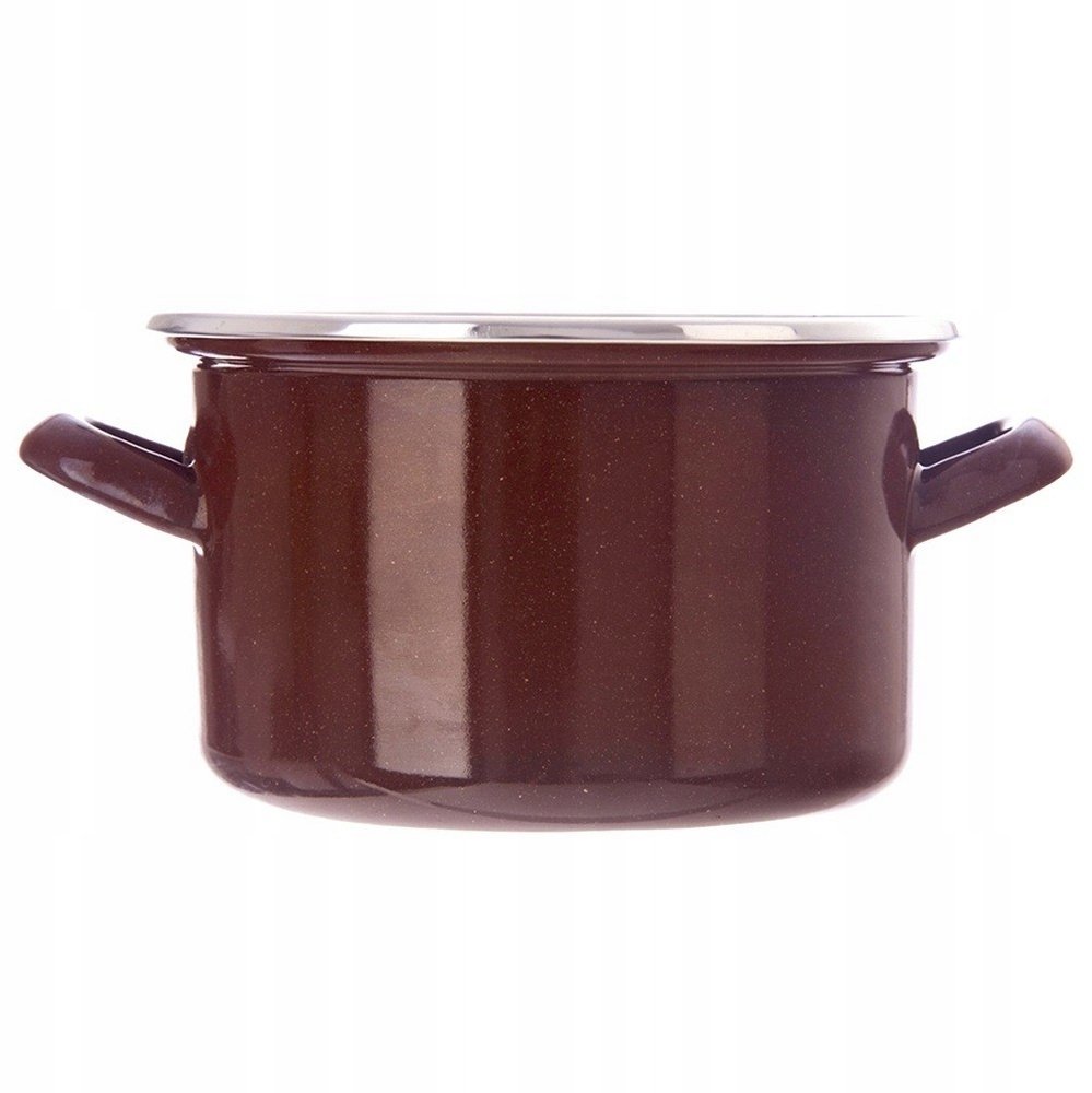 Lumarko Garnek emaliowany BROWN 18 cm, 2 l