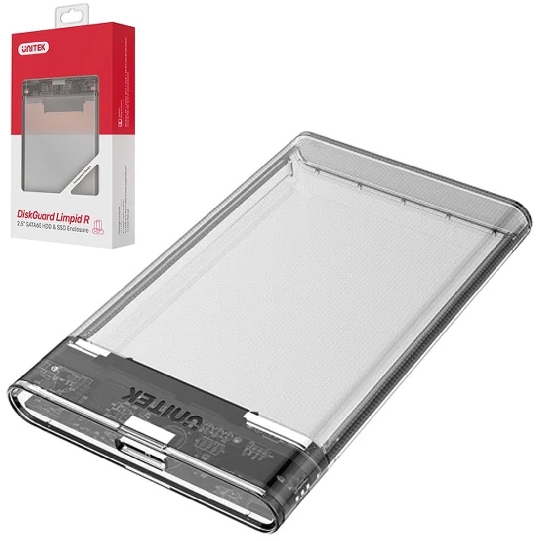 Kieszeń Unitek USB 3.2 Gen 1 - SATA6G 2.5 HDD/SSD DiskGuard Limpid R (S1103A)