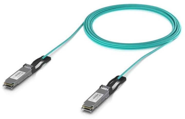   Ubiquiti UACC-AOC-QSFP28-10M kabel InfiniBand / światłowodowy Kolor Aqua