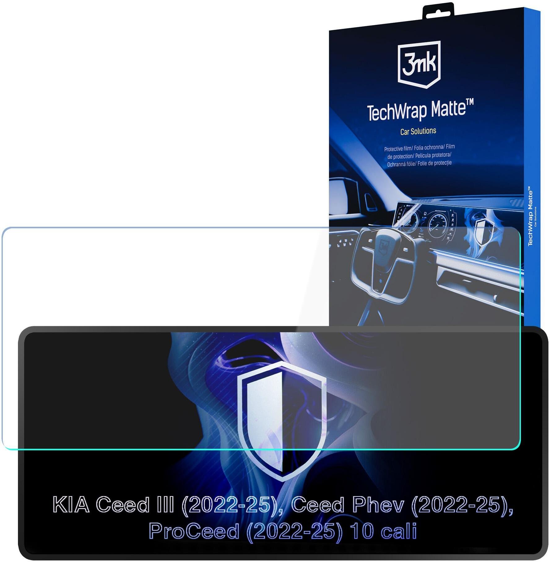 Nawigacja GPS 3MK Kia Ceed III 2022- - 3mk TechWrap Matte Center Display
