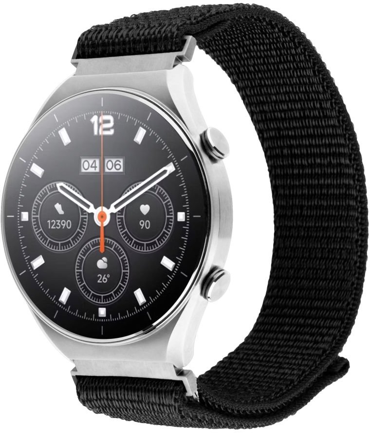 Fixed Nylonowy pasek Nylon Sporty Strap z Quick Release 18mm do smartwatcha czarny