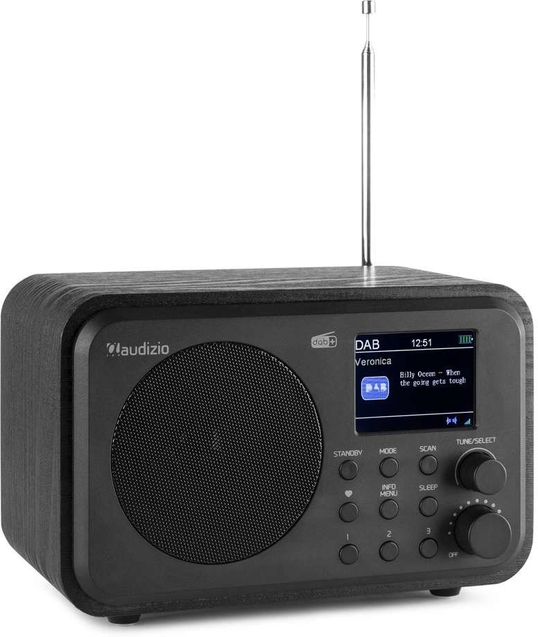 Radioodtwarzacz Audizio Radio Milan DAB radio z akumulatorem czarny one size