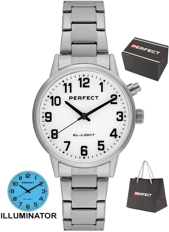 Zegarek Perfect EL002S-01 damski klasyczny podświetlany