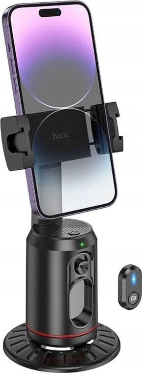 Hoco HOCO uchwyt na telefon 360 stopni z automatycznym śledzeniem twarzy K23 czarny