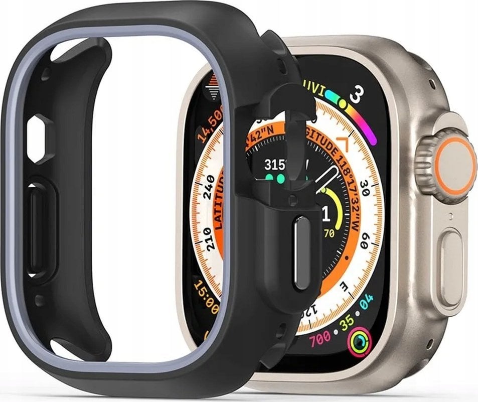 Dux Ducis DUX DUCIS futerał BAMO do Apple Watch Ultra / Ultra 2 49 mm czarno szary