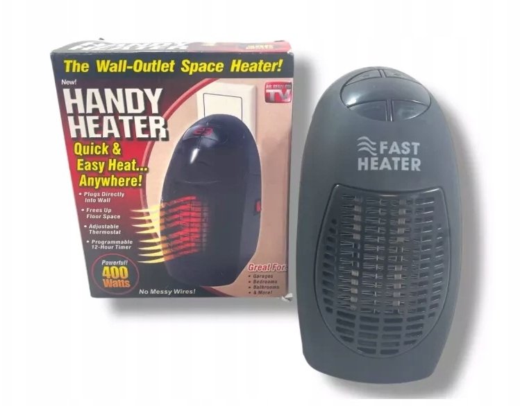 MINI GRZEJNIK ELEKTRYCZNY FARELKA DO KONTAKTU GNIAZDKA HANDY HEATER