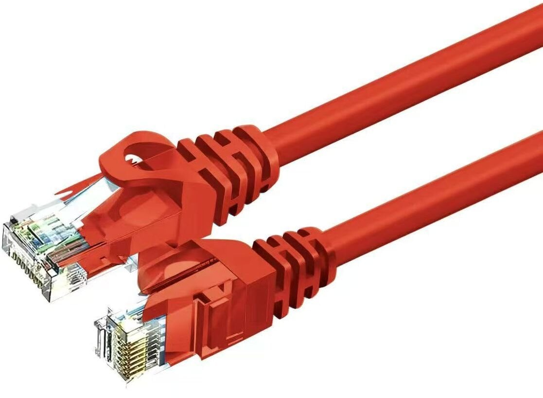 ZOY Kabel Sieciowy Ethernet Cat. 6 UTP CCA Czerwony 10m