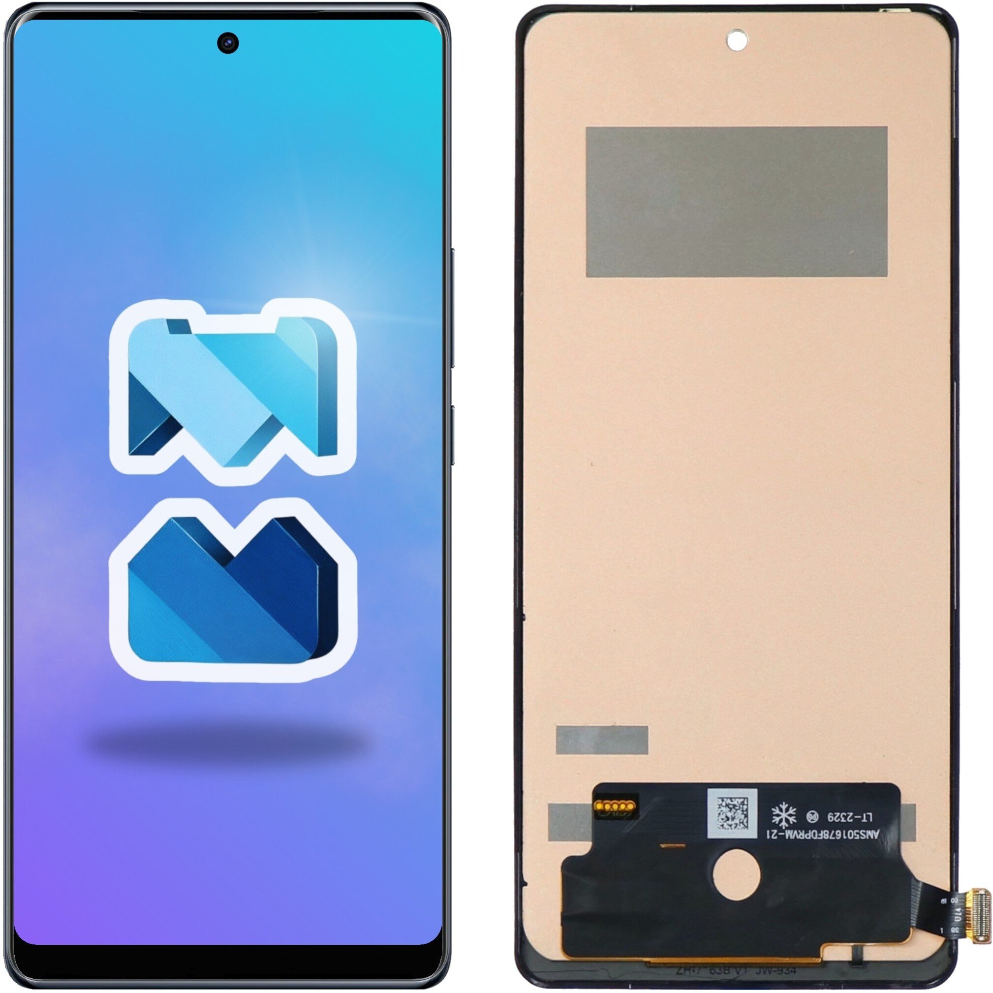 Mobilepart Wyświetlacz do Tecno Spark 20 Pro Plus LCD KJ7 Ekran Incell