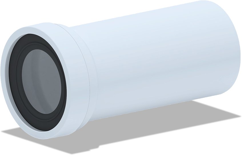TOILET ELBOW WHITE W1220 250 MM