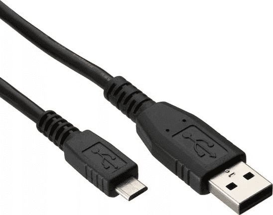 Kabel USB Logo USB-A - microUSB 1 m Czarny