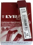 Lyra Grafitowe wkłady do ołówków B, 0.5 mm