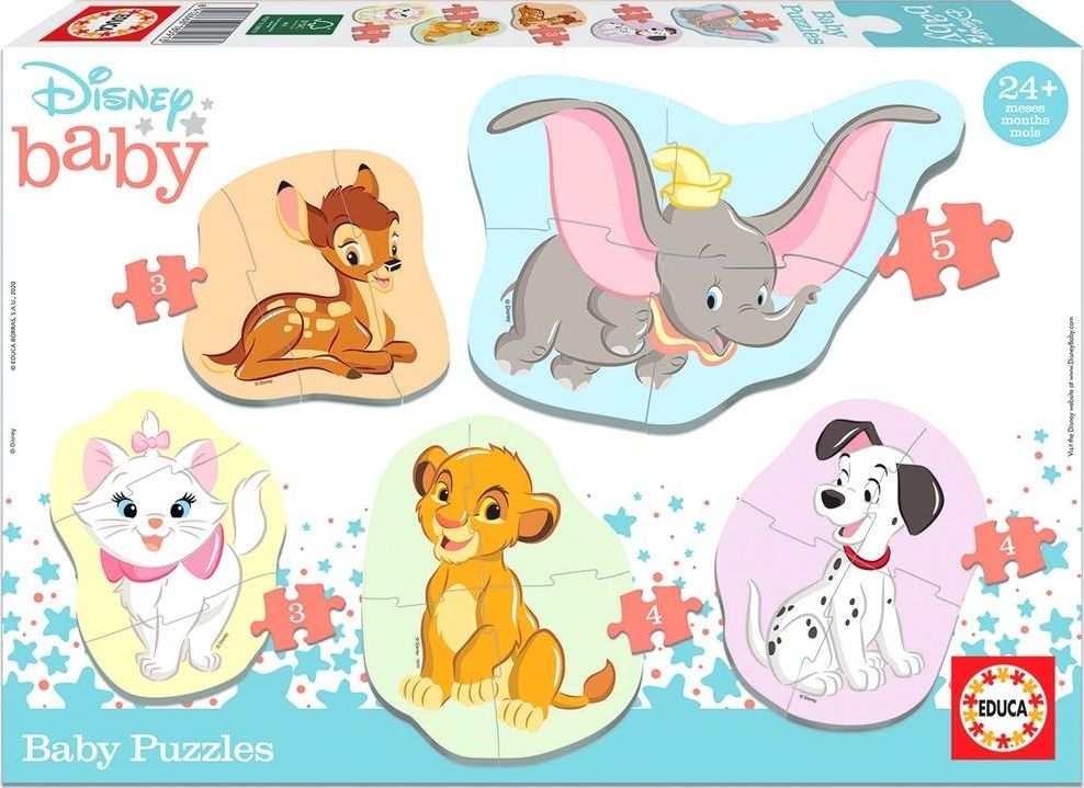 Educa Puzzle 3-5 Bohaterowie bajek Disneya G3